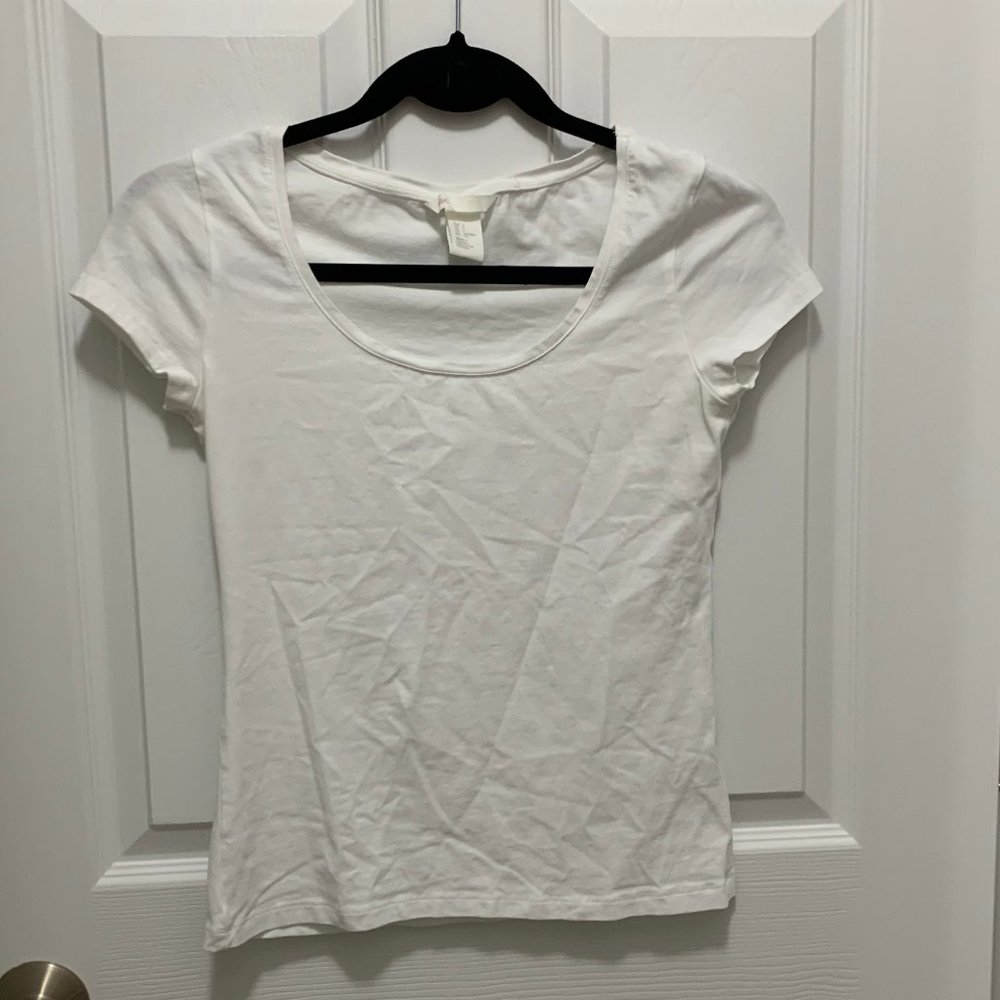 H&M Basic White T-Shirt